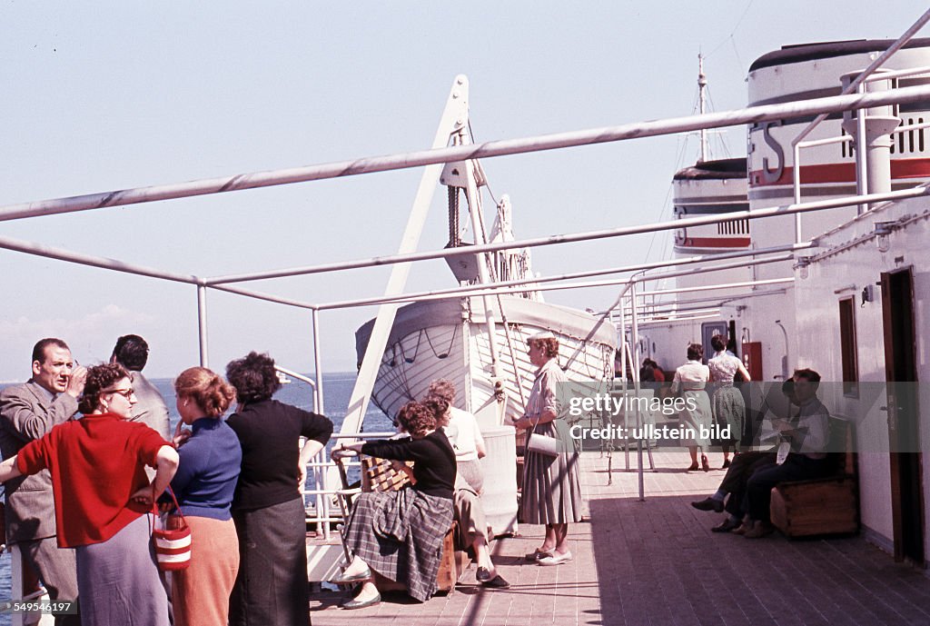 Italien, ca. 1958, Passagierschiff