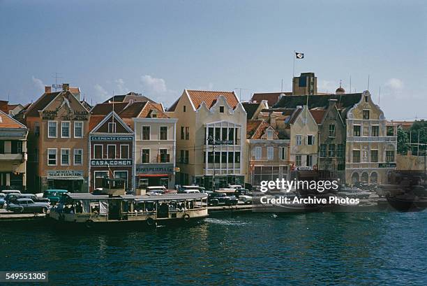 View of Willemstad, the capital city of Curaçao, circa 1960.