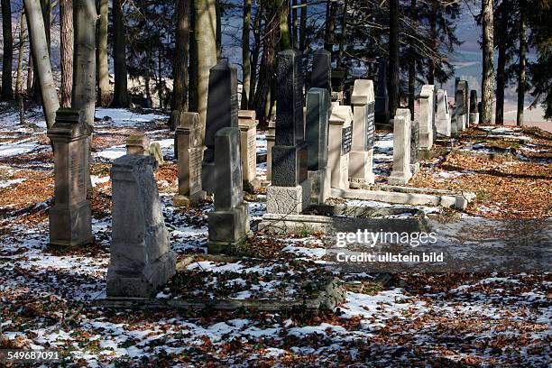 Ringgau-Netra : Jüdischer Friedhof - Der jüdische Waldfriedhof liegt 1,5 km südlich des Dorfes Netra.