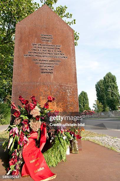 Memorial of "Columbia House" Concentration Camp at Tempelhof Fields, originally situated across the street.