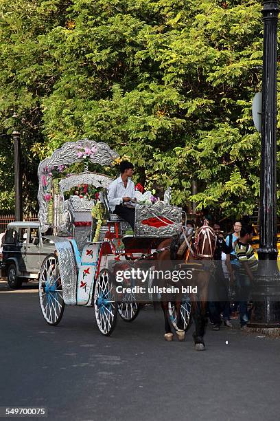 BUNTE TOURISTISCHE KUTSCHE AM PARK BOMBAY,