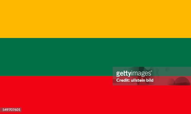 National flag of the Republic of Lithuania.