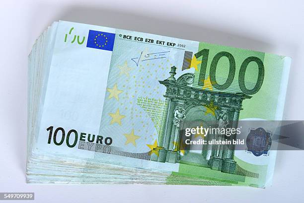 Stapel, 100 Euro, Geldscheine