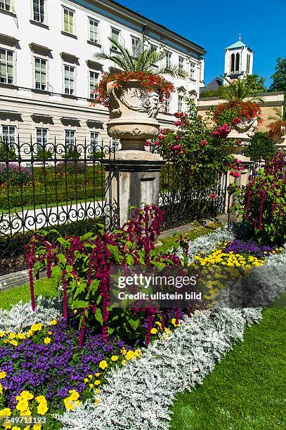 Der Mirabellgarten in der Stadt Salzburg in Österreich.