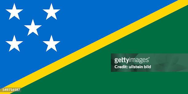 Flag of the Solomon Islands.