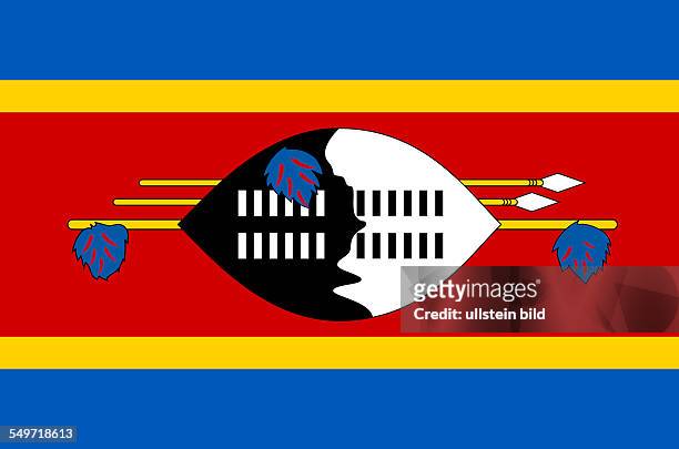 Flag of the Kingdom of Swaziland.