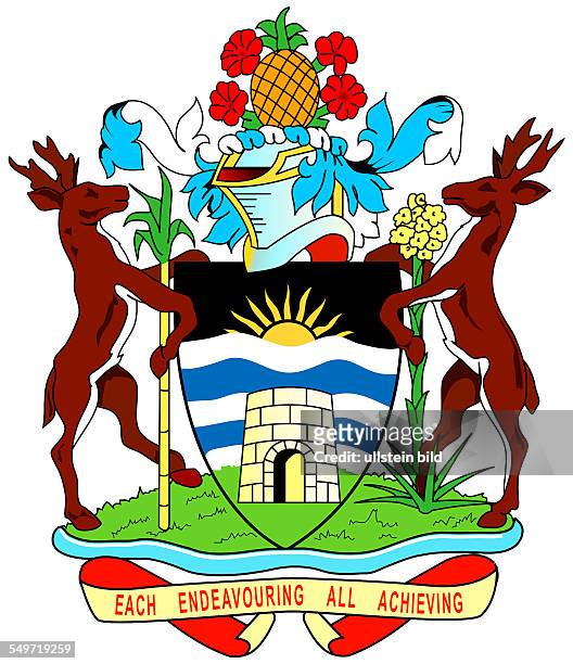 Coat of arms of Antigua and Barbuda.