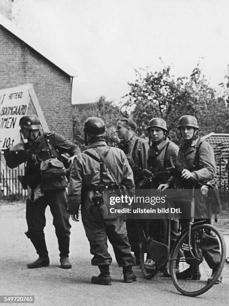 Weltkrieg, Holland, Luftlandetruppen in Rotterdam