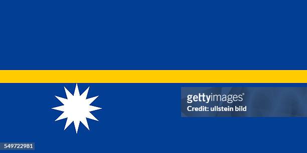 Flag of the Republic of Nauru.