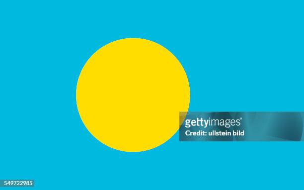 Flag of the Republic of Palau .