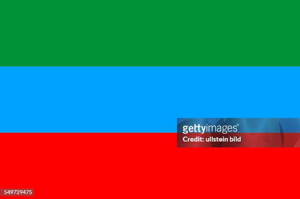 Flag of the autonomous Russian republic of Dagestan.