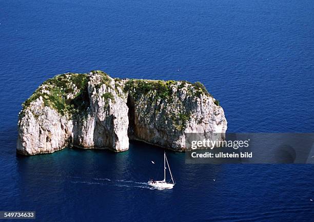 Italy, Capri, Sailing Boat