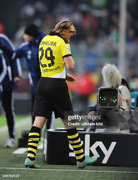 Spieltag, Saison 2012/2013 - Fussball, Saison 2012-2013, 1. Bundesliga, 16. Spieltag, Borussia Dortmund - VfL Wolfsburg 2-3, Marcel Schmelzer...