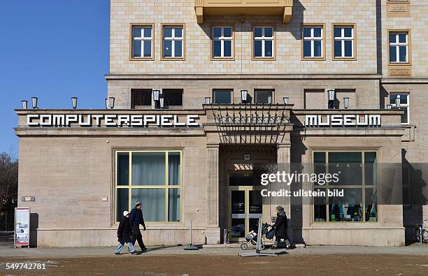 Computerspielemuseum, Karl-Marx-Allee, Friedrichshain. Berlin, Deutschland