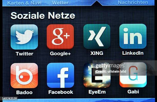 Apps, Soziale Netze, Smartphone