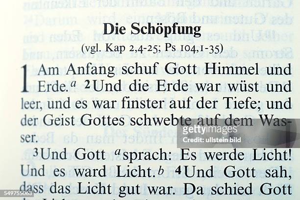 Schoepfungsgeschichte, Bibel / Schöpfungsgeschichte