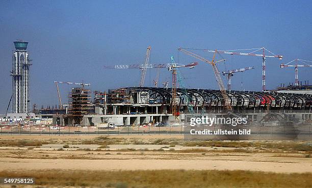 Sultanat Oman, Baustelle für den neuen Flughafen Mascat