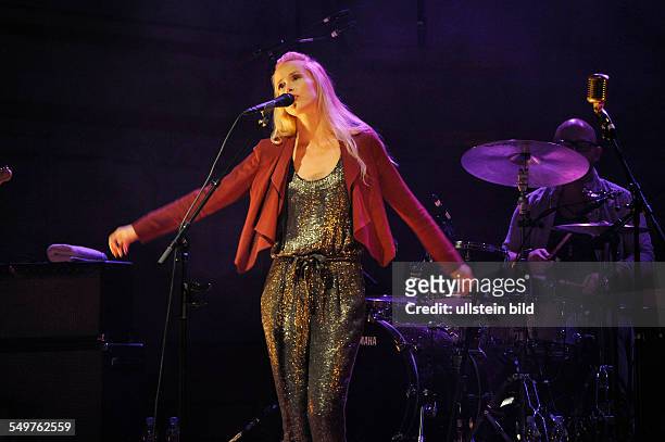 Concert of the Danish pop singer and songwriter Tina Dico at the Laeiszhalle, Hamburg