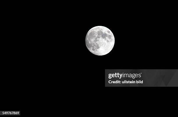 Increasing MOON at the evening sky