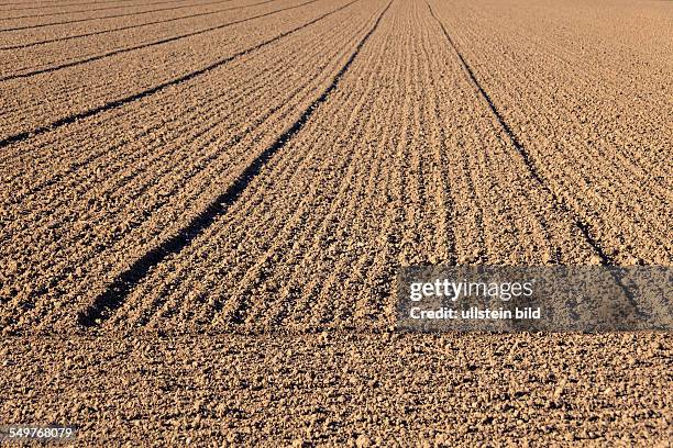 Frisch bestelltes Feld, Acker