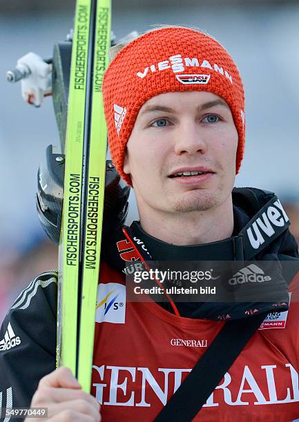 Danny Queck waehrend dem FIS Skispringen Weltcup bei der 61. Vierschanzentournee, am 1. Januar 2013 in Garmisch Partenkrichen.