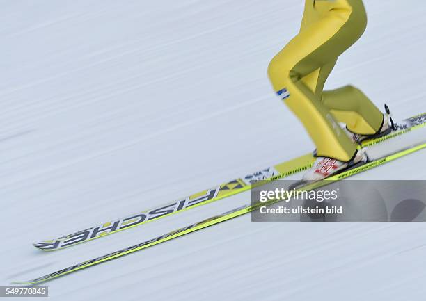 Waehrend dem FIS Skispringen Weltcup bei der 61. Vierschanzentournee, am 1. Januar 2013 in Garmisch Partenkrichen.