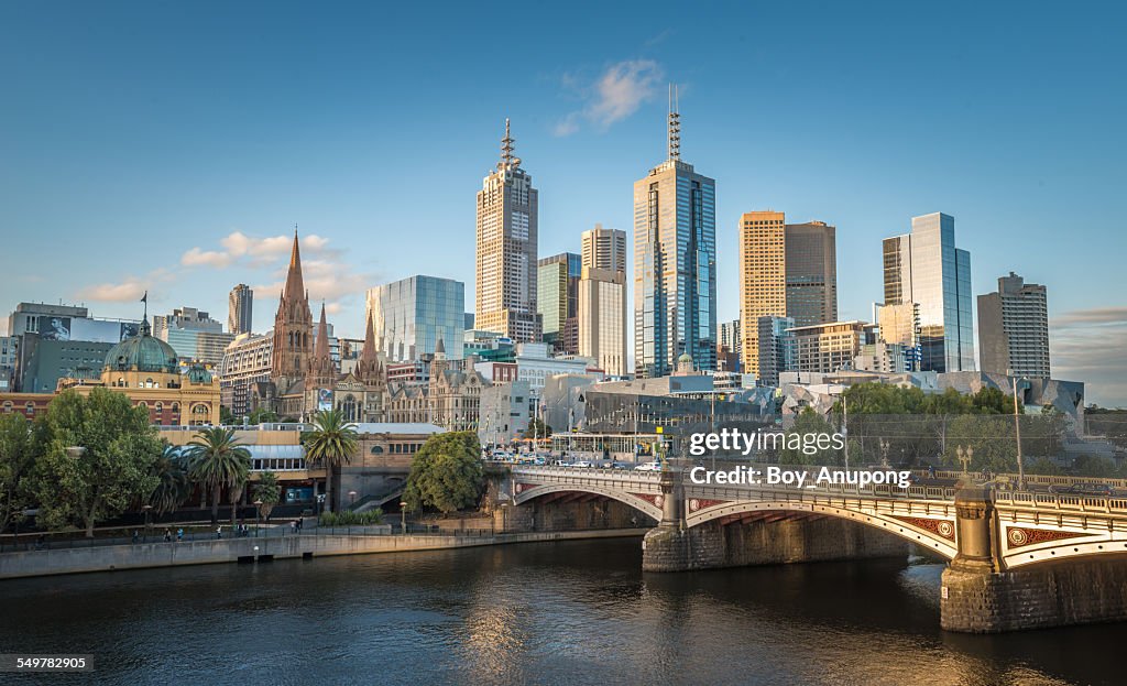 The city of Melbourne, Australia.