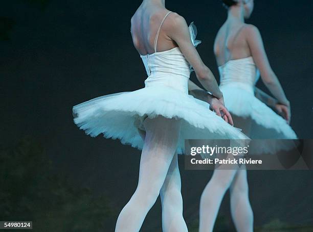 Corps de Ballet Ballerinas perform during a photo call for the Russian National Ballet Theatre at the Royal Theatre on September 6, 2005 in Sydney,...