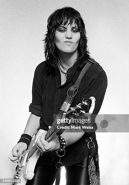 American singer-songwriter and guitarist Joan Jett, New York, 1981.