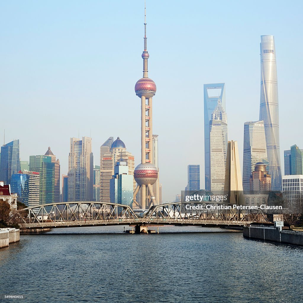 Shanghai Bund and Pudong skyline