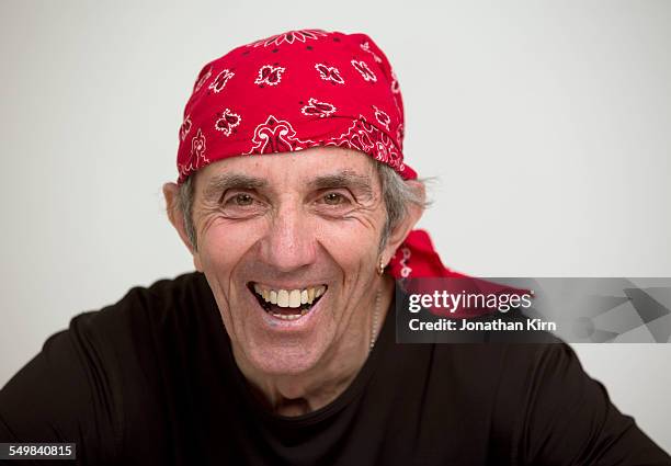 senior male athlete portrait - black bandana shirt stock pictures, royalty-free photos & images
