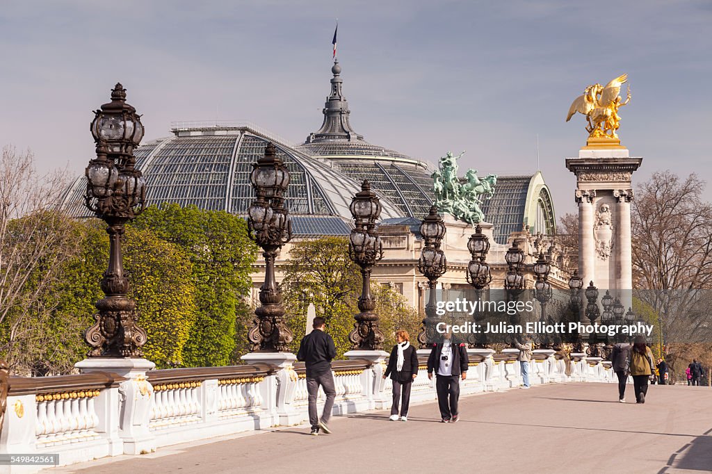 Pont Alexandre III and the Grand Palais, Paris