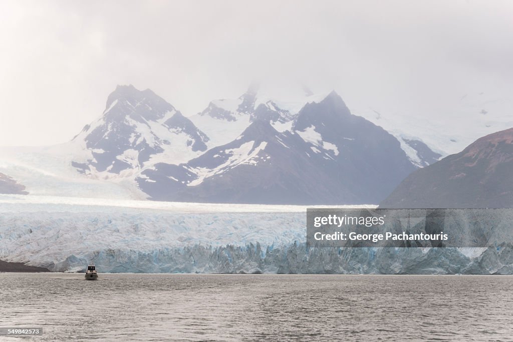 Glacier and mountains