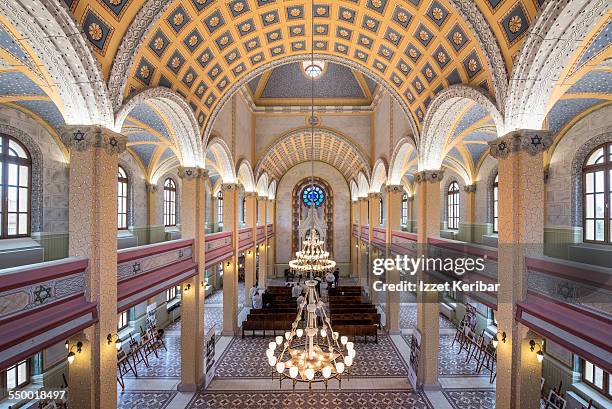 the grand synagogue of edirne, turkey - edirne stock-fotos und bilder