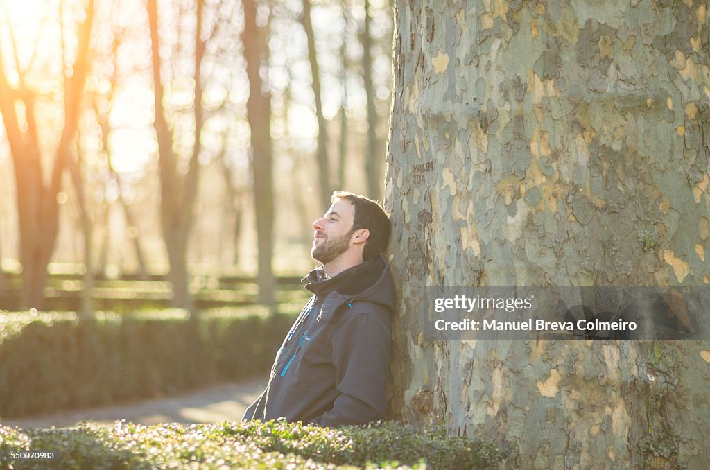 The young man who smiles