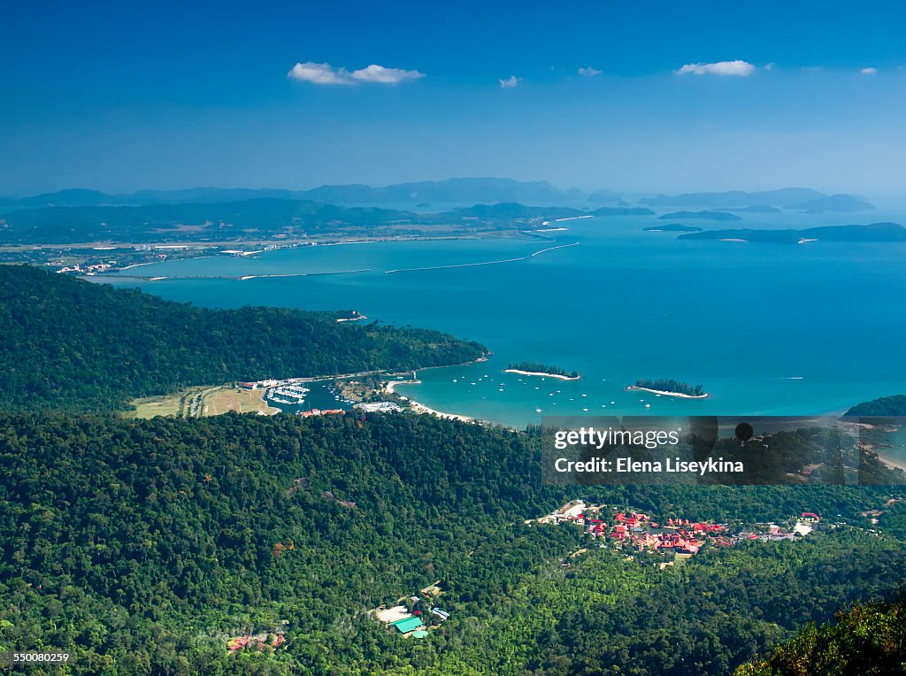 Langkawi island from above