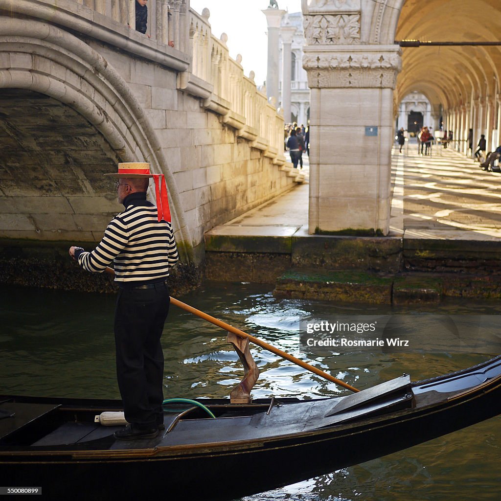 Gondolier in Venice