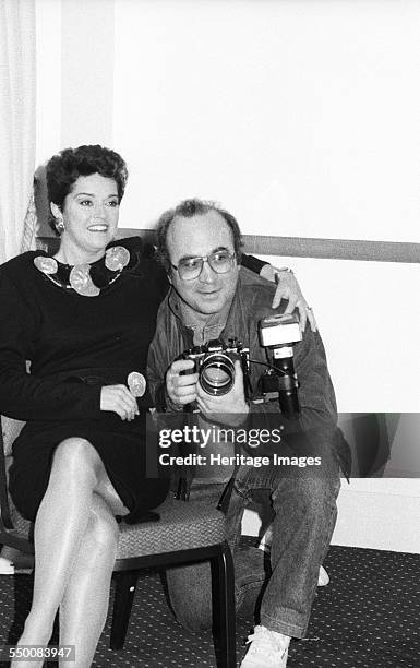 Gemma Craven, Irish Actress, and Bob Hoskins, English actor, BAFTA, Picadilly, London, 1990.