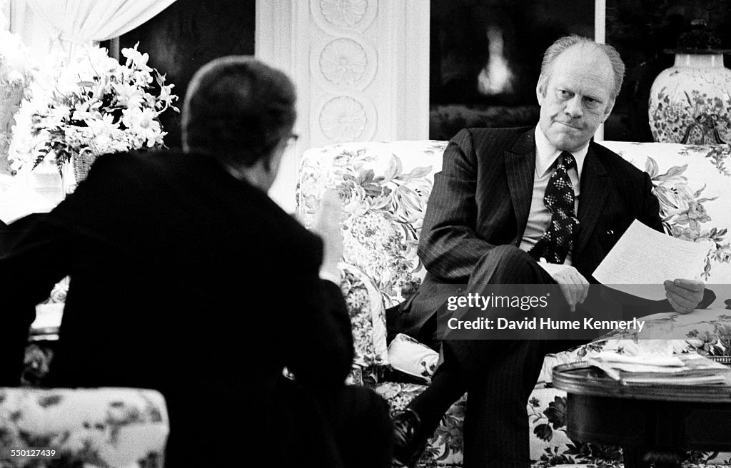 President Ford Discusses Vietnam Evacuation With Kissinger