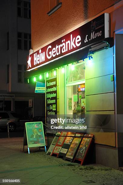 Spätverkaufsstelle in der Wichertstraße im Berliner Stadtteil Prenzlauer Berg