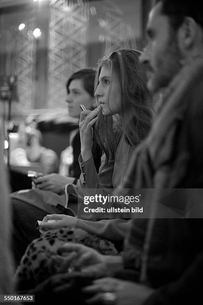 Schauspielerin Agathe Bonitzer anlässlich des RadioEins Berlinale Nighttalk am Rande der 62. Berlinale in Berlin