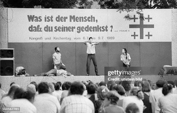 Theateraufführung auf dem Evangelischen Kirchentag 06.-) in Leipzig *Aufnahmedatum geschätzt*