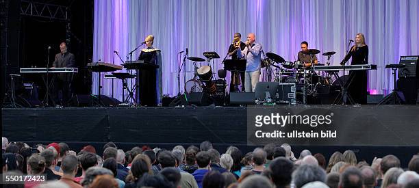 Dead Can Dance, Worldmusic, Australia, Citadel Music Festival 2013, performing on June 17 at Zitadelle, Spandau, Berlin, Germany, overview, stage