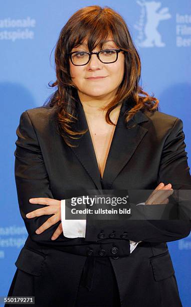 Regisseurin Isabel Coixet während eines Pressetermin zum Film -Elegy- anlässlich der 58. Internationalen Filmfestspiele in Berlin
