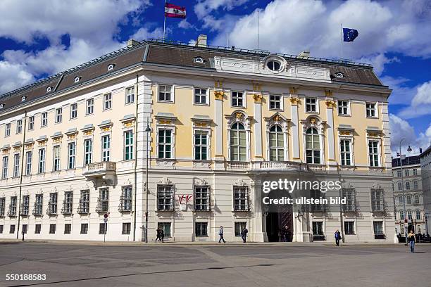 Das österreichische Bundeskanzleramt in Wien. Sitz des Bundeskanzlers.