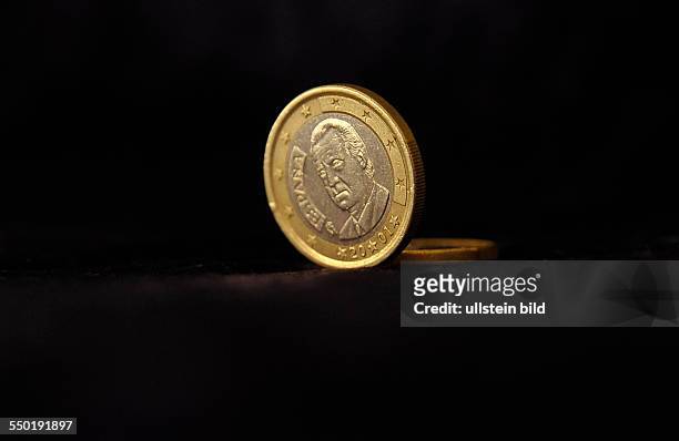 Spanische 1-Euro-Münze