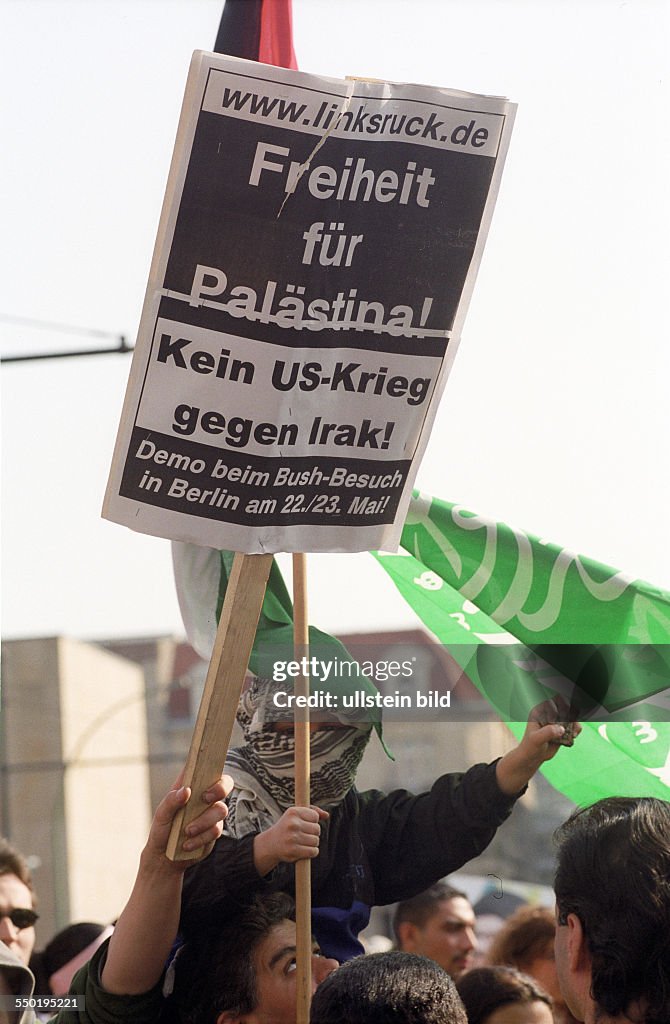 Palästinenser demonstrieren iin Berlin