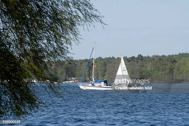 Segelboote auf dem Seddinsee in Berlin-Schmöckwitz