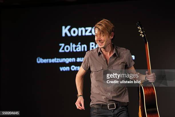 Zoltán Beck Songwriter/Musiker am Thementag Ungarn beim Poesiefestaval Berlin "Ruinen sind wie Rosen" Lyrik und Rock - zweisprachige Lesung & Musik...