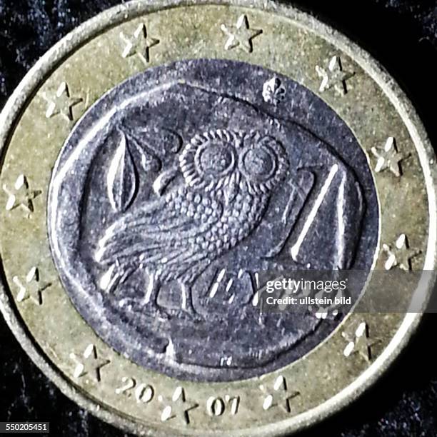 Griechische Ein-Euro-Münze